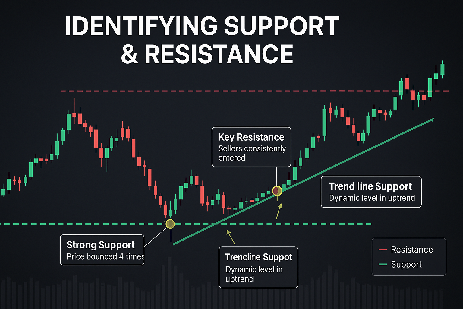 Support and Resistance Level Identification