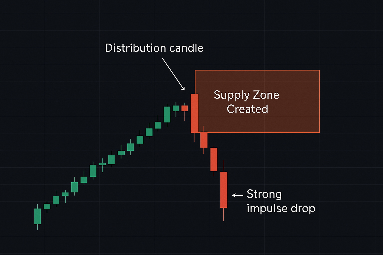 Bearish Supply Zone Identification