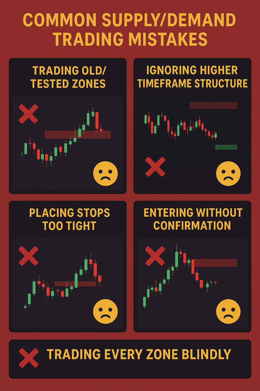 Common Supply Demand Trading Mistakes